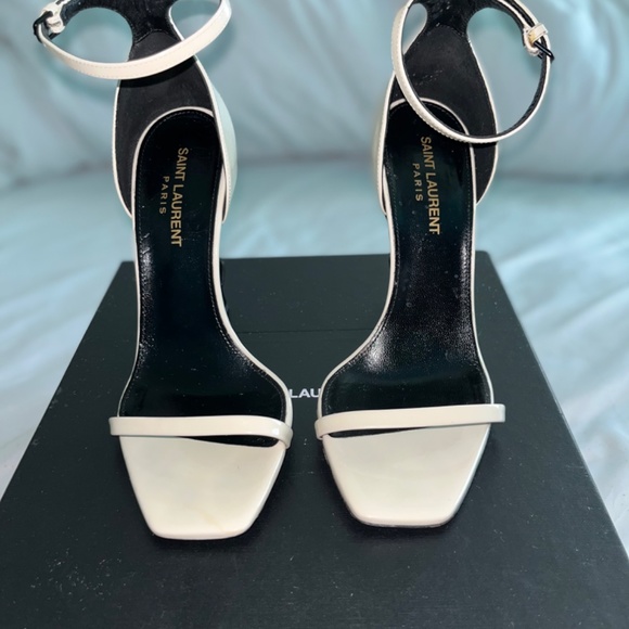 COPY - YSL OPYUM SANDALS IN PATENT LEATHER WITH BLACK HEEL - Picture 3 of 5